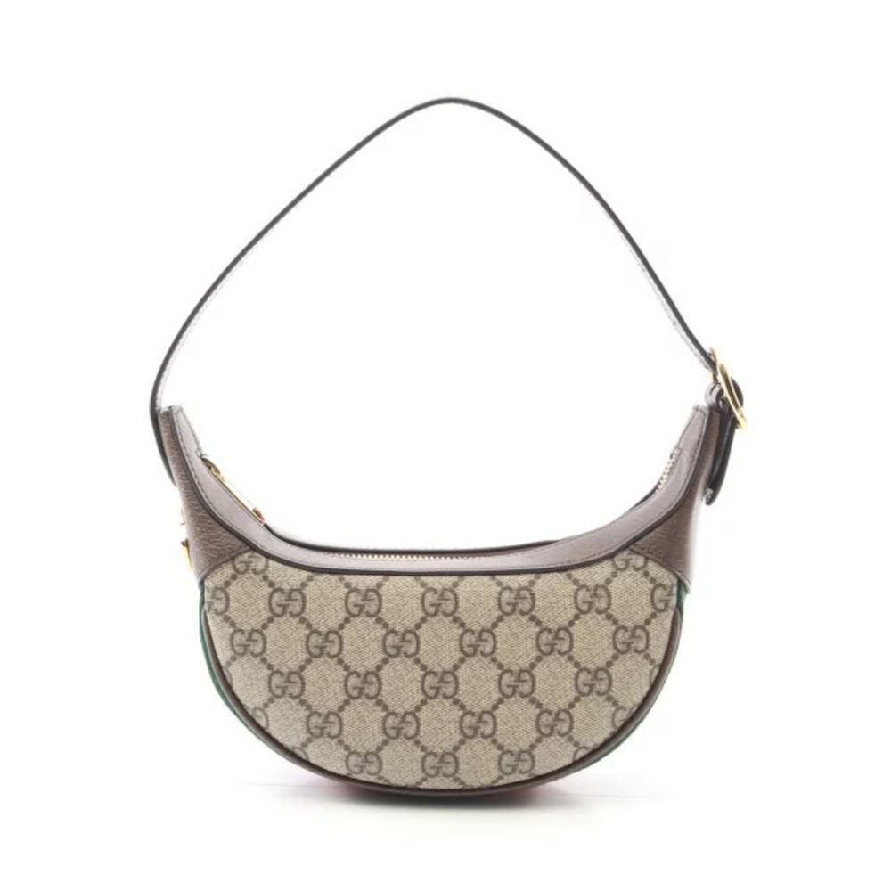 Gucci Ophidia GG Supreme Bag Handbag Canvas Leather Beige Cream Brown